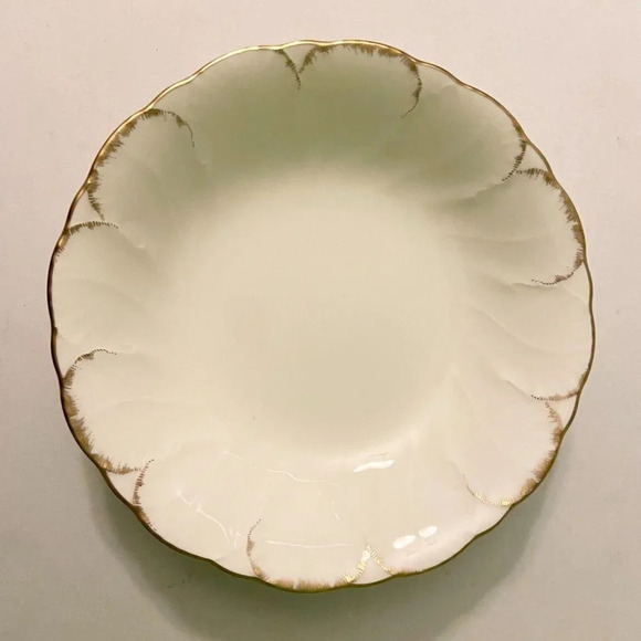 Vtg Mikasa Fruit  Dessert Sauce Bowl Simply Gold Pattern 6 Inch Ivory Bone China - Picture 8 of 16